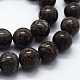 Natural Snowflake Obsidian Beads Strands US-G-I199-01-8mm-3