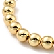 Rack Plating Brass Round Beaded Slider Bracelet for Women US-BJEW-B066-01A-03-2