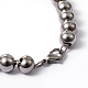 304 Stainless Steel Ball Chain Bracelets US-BJEW-L575-02-2