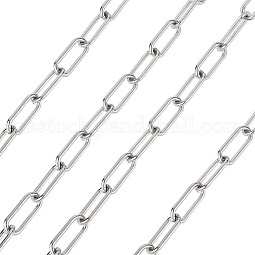 304 Stainless Steel Paperclip Chains US-YS-TAC0003-02P