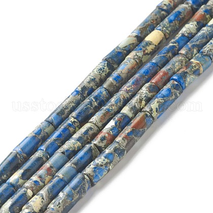 Natural Imperial Jasper Beads Strands US-G-F735-03A-1