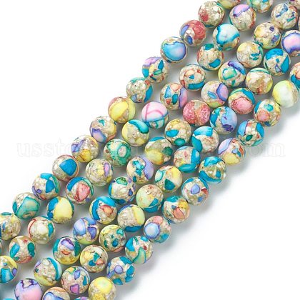 Natural Howlite Beads Strands US-G-L575-02C-1