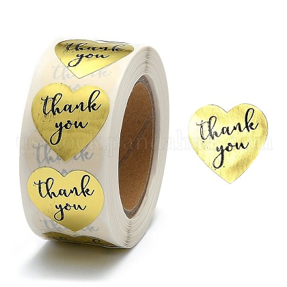 1 Inch Thank You Stickers US-DIY-G021-13C-1