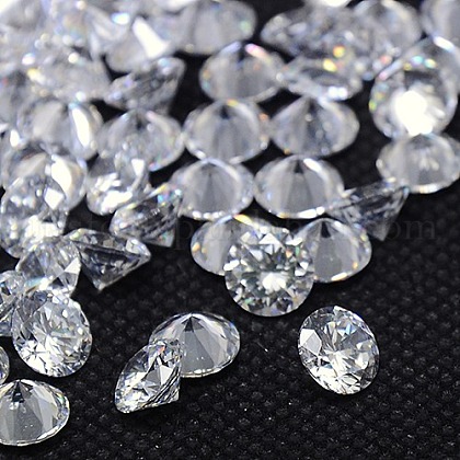Diamond Shape Grade AAA Cubic Zirconia Cabochons US-ZIRC-J013-01-1mm-1