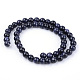 Synthetic Blue Goldstone Beads Strands US-G-Q462-10mm-28-2