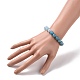 Dyed Natural Gemstone Beaded Stretch Bracelets US-BJEW-JB02956-4