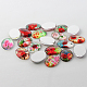 Multi-Color Flower Theme Ornaments Glass Oval Flatback Cabochons US-GGLA-A003-18x25-NN-2