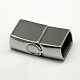 304 Stainless Steel Magnetic Clasps with Glue-in Ends US-STAS-I011-12-2