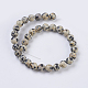 Natural Dalmation Jasper Beads Strands US-G-G515-6mm-06-2