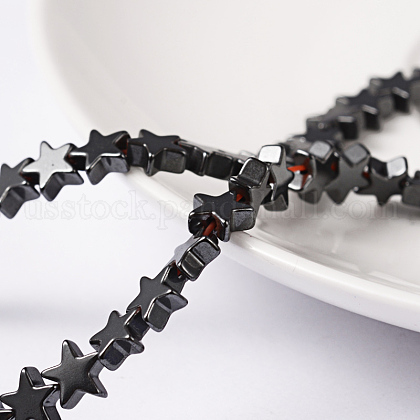 Non-Magnetic Synthetic Hematite Beads Strands US-G-D015-21-1