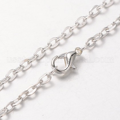 Iron Cable Chain Necklace Making US-MAK-J004-28S-1