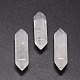 Natural Quartz Crystal Double Terminated Point Beads US-G-K010-30mm-01-1
