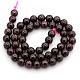 Natural Gemstone Garnet Beads Strands US-G-O014-8mm-01-1