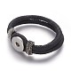 PU Leather Snap Bracelet Making US-AJEW-R023-01-1