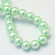 Baking Painted Pearlized Glass Pearl Round Bead Strands US-HY-Q003-10mm-04-3