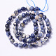 Faceted Natural Sodalite Round Bead Strands US-G-L377-45-6mm-2