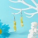 Natural & Synthetic Mixed Stone Chip Beads Dangle Earrings US-EJEW-JE04649-4