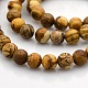 Round Natural Picture Jasper Beads Strands US-G-N0120-24-8mm-1