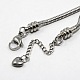 304 Stainless Steel European Round Snake Chains Bracelets US-STAS-J015-05-3