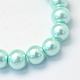 Baking Painted Pearlized Glass Pearl Round Bead Strands US-HY-Q003-6mm-45-2