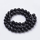 Natural Black Onyx Beads Strands&nbsp;US-G-S259-19-6mm-2