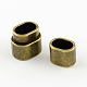 Rectangle Tibetan Style Alloy Magnetic Clasps for Jewelry Making US-PALLOY-S008-AB-3