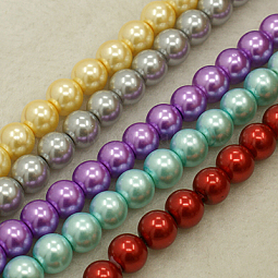 Glass Pearl Beads Strands US-HYC004