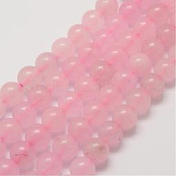 Natural Rose Quartz Beads Strands US-G-P281-02-6mm