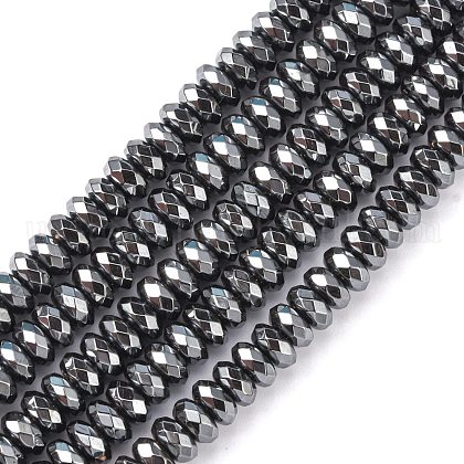 Non-Magnetic Synthetic Hematite Beads Strands US-G-Q422-1