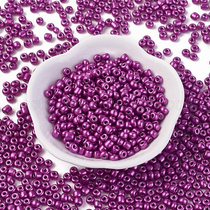 Baking Paint Glass Seed Beads US-SEED-US0003-4mm-K31-1