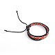Adjustable Leather Cord Multi-strand Bracelets US-BJEW-O105-01-2