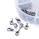 Alloy Lobster Claw Clasps and Jump Rings Set US-PALLOY-X0004-B-B-2