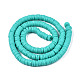 Handmade Polymer Clay Beads Strands US-CLAY-R089-6mm-031-2