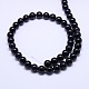 Natural Black Onyx Round Beads Strand US-G-L087-12mm-01-3