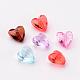 Mixed Color Heart Transparent Acrylic Faceted Beads US-X-PL700Y-2