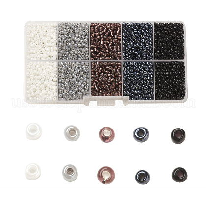 1 Box 8/0 Glass Seed Beads US-SEED-X0022-B-1