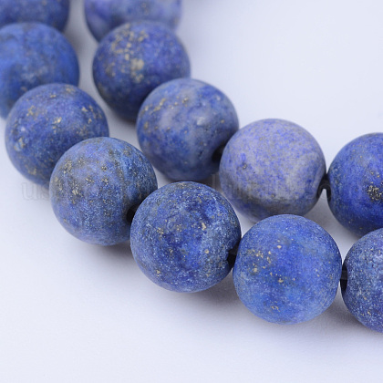 Natural Lapis Lazuli Beads Strands US-G-Q462-8mm-19-1