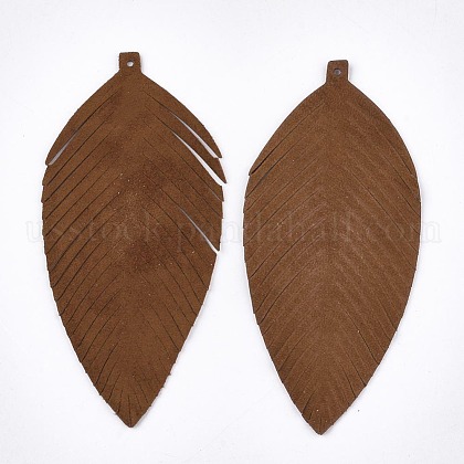 Eco-Friendly Sheepskin Leather Big Pendants&nbsp;US-FIND-S301-12D-2