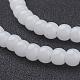 Imitation Jade Glass Beads Strands US-GMR4mmC26-2