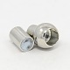 Mixed Size Platinum Brass Magnetic Clasps US-KK-X0072-P-NF-3