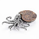 Octopus Shape Natural Conch Shell Fossil Brooch Pin US-G-N333-013-RS-4