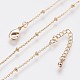 Long-Lasting Plated Brass Cable Chain Necklaces US-X-NJEW-K112-09G-NF-4