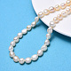 Natural Baroque Pearl Keshi Pearl Beads Strands US-PEAR-S012-68-6
