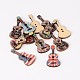 2-Hole Guitar Printed Wooden Sewing Buttons US-BUTT-M011-77-1