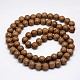 Natural Coconut Wood Beads Strands US-COCB-P002-06-3