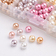 PandaHall Elite 10 Color Eco-Friendly Pearlized Round Glass Pearl Beads US-HY-PH0004A-8mm-03-3