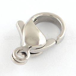 Polished 316 Surgical Stainless Steel Lobster Claw Clasps US-STAS-R072-14A