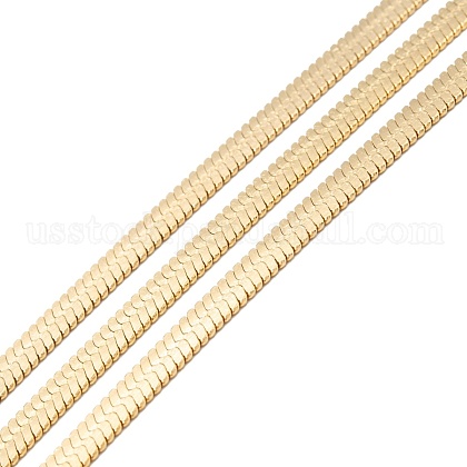 Ion Plating(IP) 304 Stainless Steel Herringbone Chains&nbsp;US-STAS-P290-02G-2