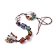 Chakra Natural Mixed Gemstone Woven Pendant Decorations US-HJEW-JM00660-1