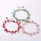 Glass Pearl Beads Anklets US-AJEW-AN00039-1